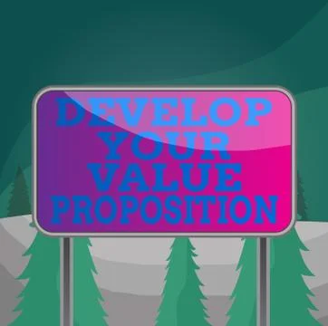 Word writing text Develop Your Value Proposition. Business concept for Prepare Stock Illustration