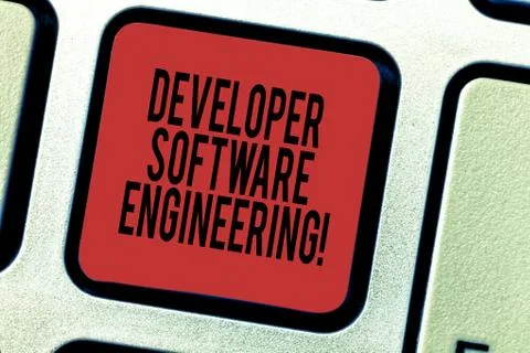 Word writing text Developer Software Engineering. Business concept for Forming Photos