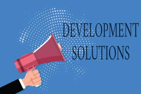 Word writing text Development Solutions. Business concept for Efficient Planning イラスト素材