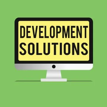 Word writing text Development Solutions. Business concept for Efficient Planning イラスト素材