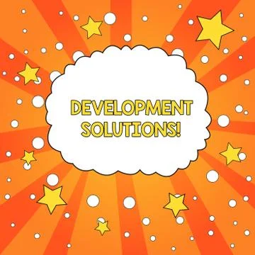 Word writing text Development Solutions. Business concept for Efficient Planning イラスト素材