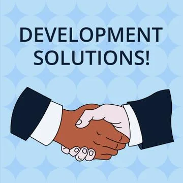 Word writing text Development Solutions. Business concept for Efficient Planning イラスト素材