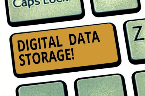 Word writing text Digital Data Storage. Business concept for format for storing 스톡 사진