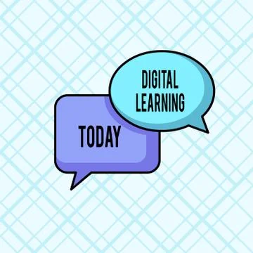 Word writing text Digital Learning. Business concept for accompanied by Stock Illustration
