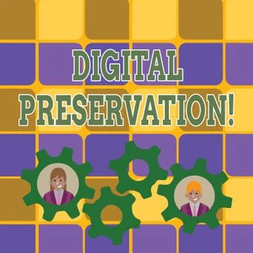 Word writing text Digital Preservation. Business concept for ensuring access to 库存插图