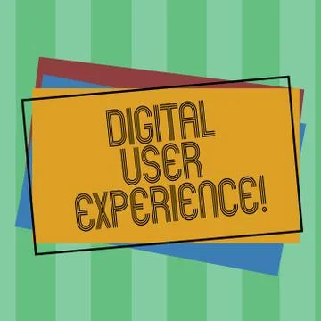 Word writing text Digital User Experience. Business concept for demonstrating s Stock Illustration