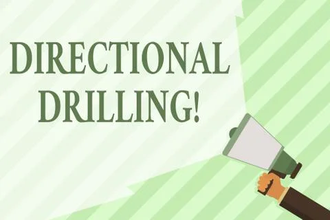 Word writing text Directional Drilling. Business concept for drilling for oil Stock Illustration
