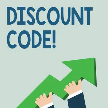 Word writing text Discount Code. Business concept for Series of letters or イラスト素材