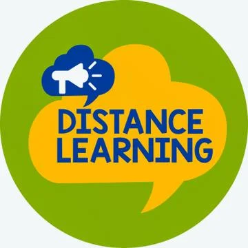 Word writing text Distance Learning. Business concept for educational lectures イラスト素材