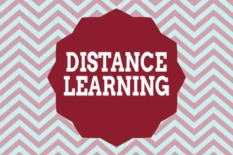 Word writing text Distance Learning. Business concept for educational lectures Illustrazione stock