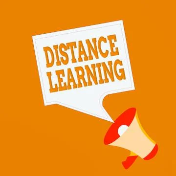 Word writing text Distance Learning. Business concept for educational lectures Stock Illustration