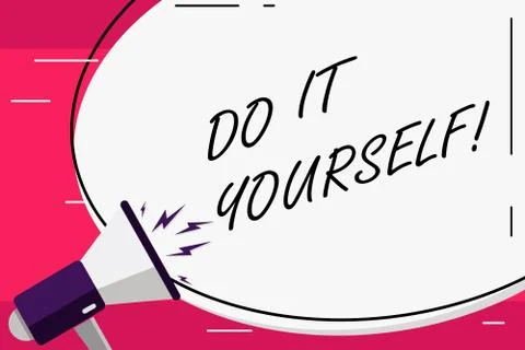 Word writing text Do It Yourself. Business concept for Make something by your Stock Illustration
