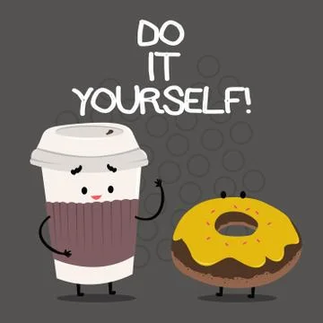 Word writing text Do It Yourself. Business concept for Make something by your Stock Illustration