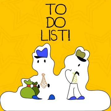 Word writing text To Do List. Business concept for tasks that need to be comp イラスト素材