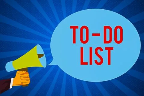 Word writing text To do List. Business concept for a list of tasks to complete Illustrazione stock