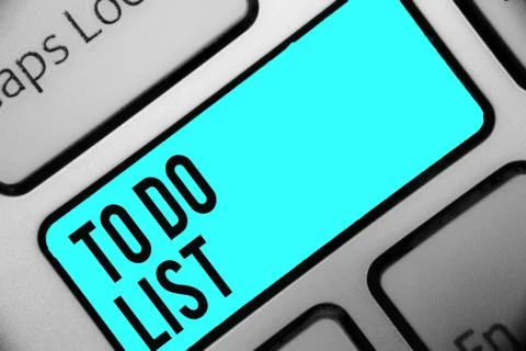 Word writing text To Do List. Business concept for A structure that usualy made Foto stock