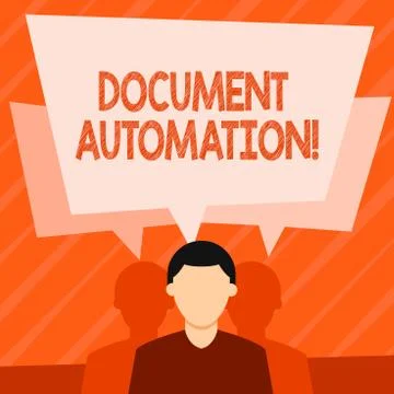 Word writing text Document Automation. Business concept for workflows that Stock Illustration