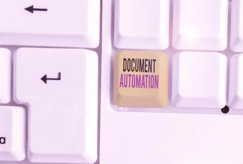 Word writing text Document Automation. Business concept for workflows that Fotos de archivo