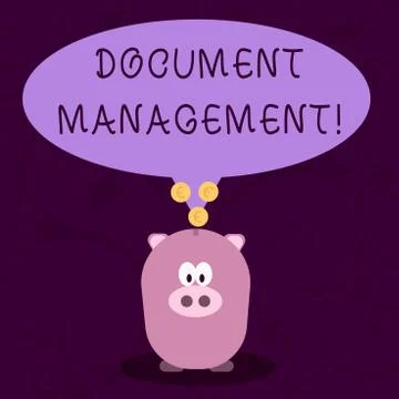 Word writing text Document Management. Business concept for Computerized 库存插图