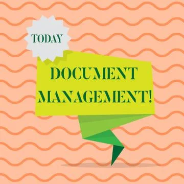 Word writing text Document Management. Business concept for Computerized Stock Illustration