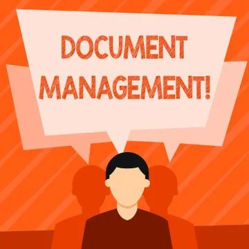 Word writing text Document Management. Business concept for Computerized Stock Illustration