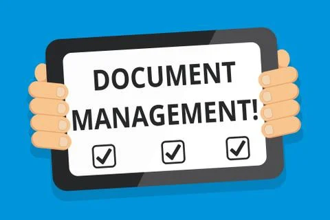 Word writing text Document Management. Business concept for Computerized Stock Illustration
