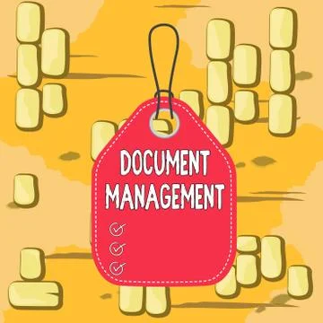 Word writing text Document Management. Business concept for Computerized Stock Illustration