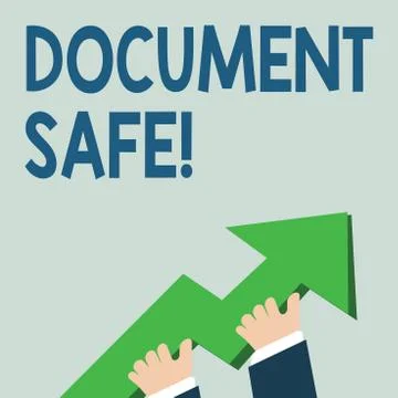 Word writing text Document Safe. Business concept for keep your important イラスト素材