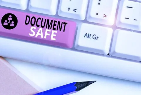 Word writing text Document Safe. Business concept for keep your important 스톡 사진