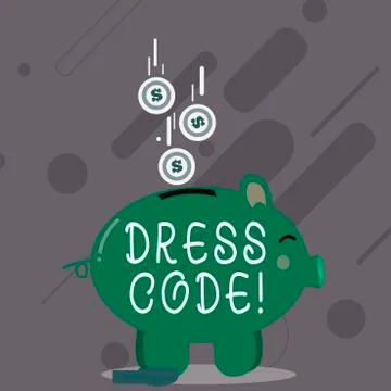 Word writing text Dress Code. Business concept for Rules of what you can wear Stock-Illustration