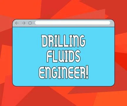 Word writing text Drilling Fluids Engineer. Business concept for A demonstrating 스톡 일러스트
