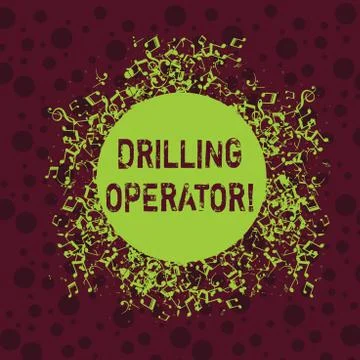 Word writing text Drilling Operator. Business concept for someone that do the Illustrazione stock