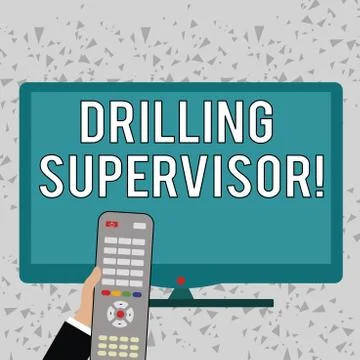 Word writing text Drilling Supervisor. Business concept for in charge of Stockillustratie