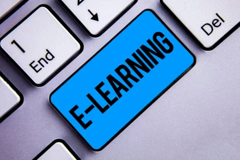 Word writing text E-Learning. Business concept for Education by the internet  스톡 사진