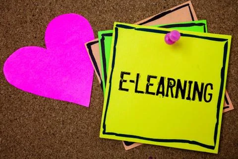 Word writing text E-Learning. Business concept for Education by the internet  写真素材
