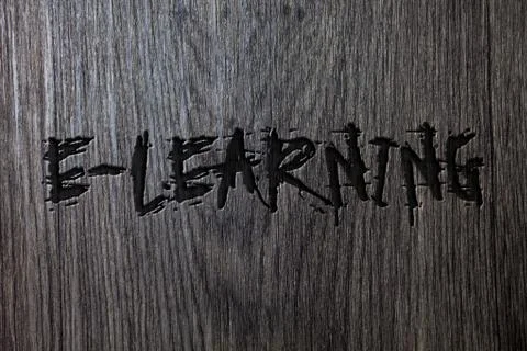 Word writing text E-Learning. Business concept for Education by the internet  Foto stock