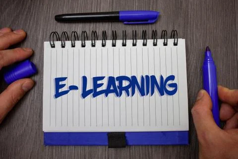 Word writing text E-Learning. Business concept for Education by the internet  写真素材
