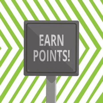 Word writing text Earn Points. Business concept for collecting scores in order Stock Illustration