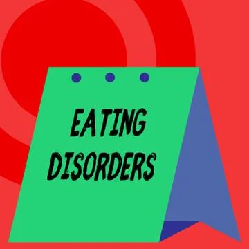 Word writing text Eating Disorders. Business concept for any of a range of Stock Illustration