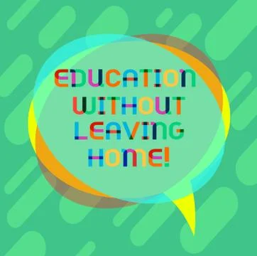 Word writing text Education Without Leaving Home. Business concept for Stockillustratie
