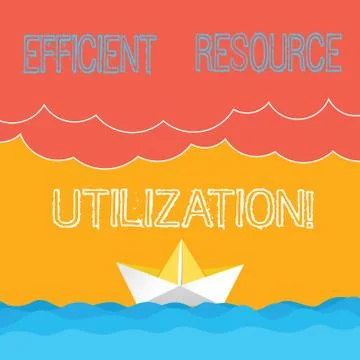 Word writing text Efficient Resource Utilization. Business concept for イラスト素材