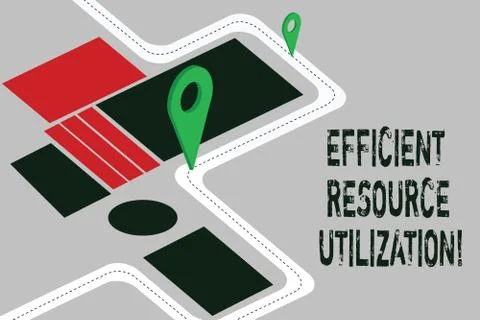 Word writing text Efficient Resource Utilization. Business concept for イラスト素材