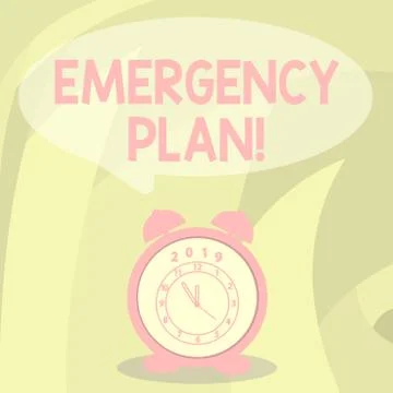 Word writing text Emergency Plan. Business concept for course of action イラスト素材