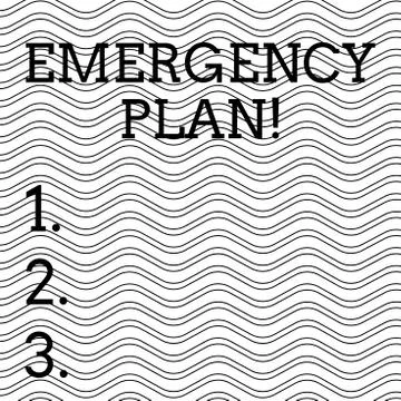 Word writing text Emergency Plan. Business concept for actions developed to 스톡 일러스트