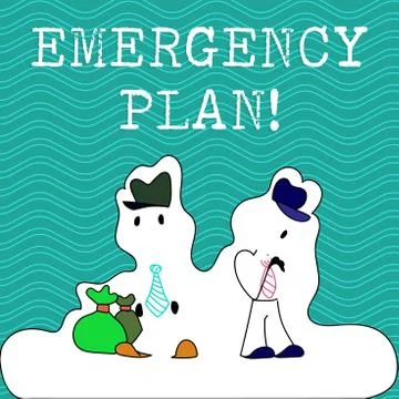 Word writing text Emergency Plan. Business concept for actions developed to Stock Illustration