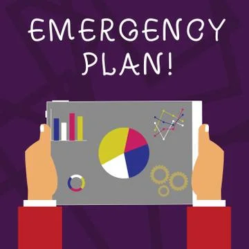 Word writing text Emergency Plan. Business concept for actions developed to 스톡 일러스트