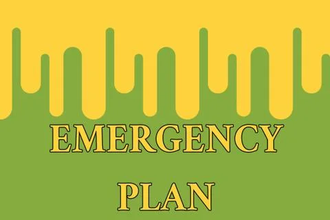Word writing text Emergency Plan. Business concept for procedures for handling Ilustración de archivo