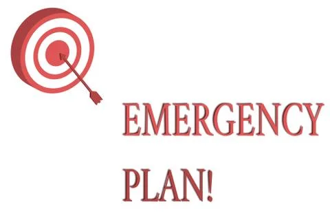 Word writing text Emergency Plan. Business concept for actions developed to 스톡 일러스트