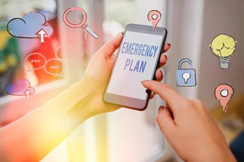Word writing text Emergency Plan. Business concept for procedures for handling Photos