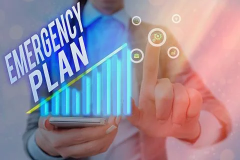 Word writing text Emergency Plan. Business concept for procedures for handling Photos